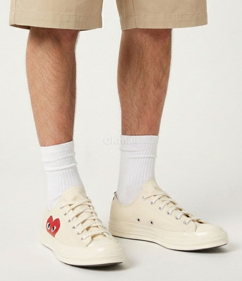 COMME DES GARCONS]꼼데가르송 x 컨버스 로우 (AZ K111 001 (P1K111