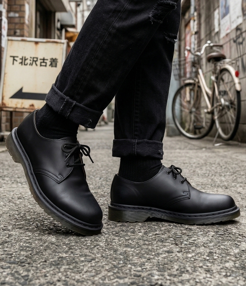 Dr Martens Vegan Noir Martens ReWair Vegan 1461 Felix Oxford Shoes