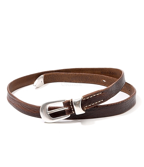 OUR LEGACY｜BELTS (2 CM BELT SAFFRON LEATHER (A22482S)) Our Legacy - 2 cm Belt Saffron Leather
