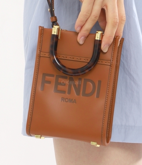 FENDI]Sunshine Mini leather shopper bag (8BS051 ABVL F0PWZ