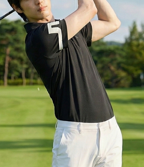 J.LINDEBERG]Heath Regular Fit Golf Polo (GMJT06335-9999) | 렉스몬드