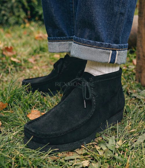Clarks]Wallabee Boot Black Suede (26155517) | 렉스몬드