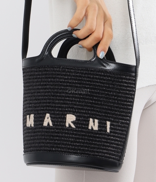 MARNI｜ (SBMQ0112A 0P8184 00N99) Black Cityscape crossbody bag | Marni