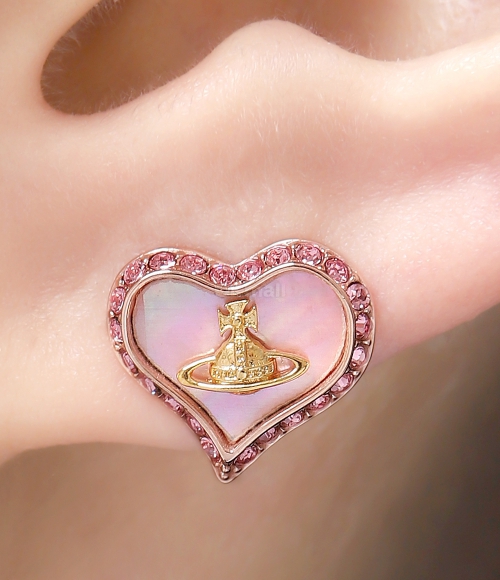 Vivienne Westwood｜JEWERLY (PETRA EARRINGS (62010074 G20 Gold & White Petra Earrings by Vivienne Westwood on Sale