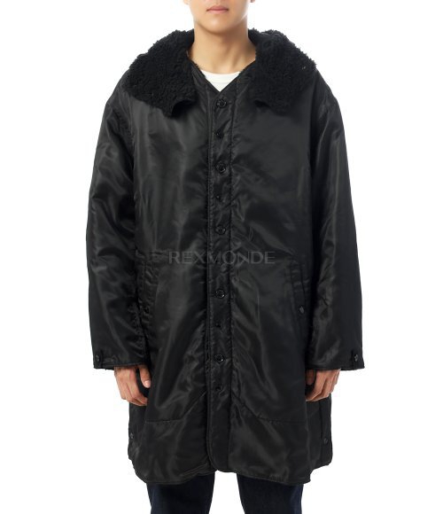 Engineered Garments]Liner Jacket A - Black Polyester Pilot Twill