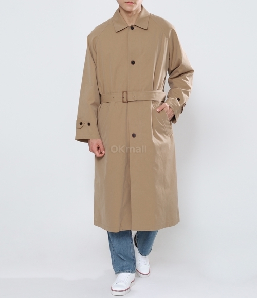 AURALEE]FINX HARD TWIST GABARDINE SOUTIEN COLLAR COAT (A22AC01FB