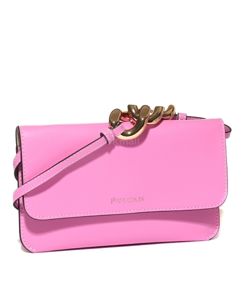 ショルダーバッグ・ポシェット [JW ANDERSON]23SS CHAIN PHONE POUCH (AC0230-LA0088 300) JW ANDERSON Leather phone pouch | THE OUTNET