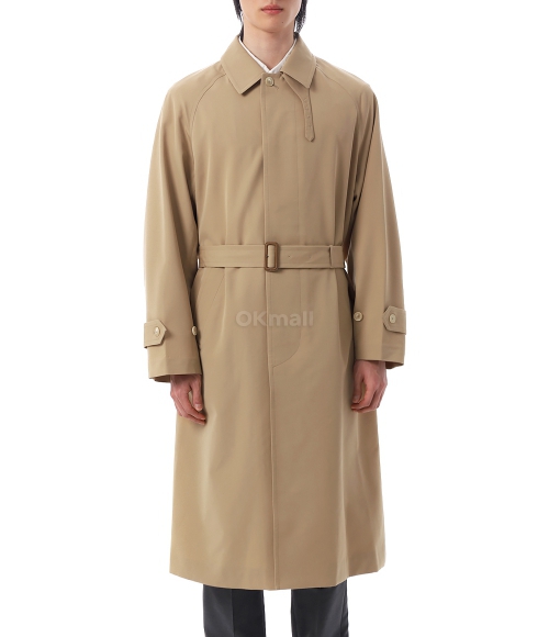 AURALEE]WOOL MAX CANVAS SOUTIEN COLLAR COAT (A23SC01WC LIGHT BEIGE
