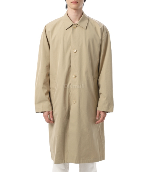 AURALEE]FINX HARD TWIST GABARDINE SOUTIEN COLLAR COAT (A23SC01FB