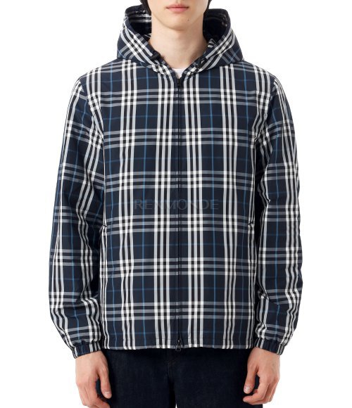 BURBERRY]Checkered Hooded Jacket (8070871) | 렉스몬드
