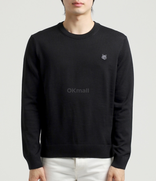ma16 MAISON KITSUNE]FOX HEAD PATCH REGULAR JUMPER (LM00811KT1036