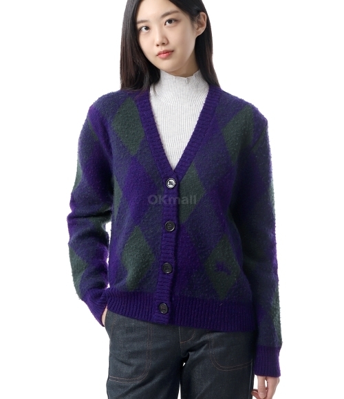 BURBERRY]Argyle wool cardigan (8076954) | 오케이몰