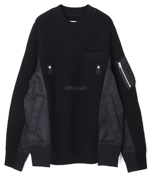 sacai MA-1 X Wool Knit Pullover sacai / サカイ | MA-1 x Wool Knit