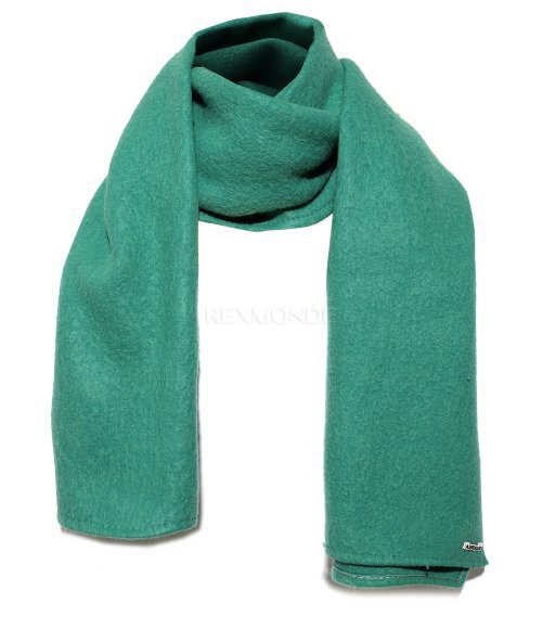 AURALEE]BRUSHED ALPACA WOOL MELTON LARGE STOLE JADE GREEN