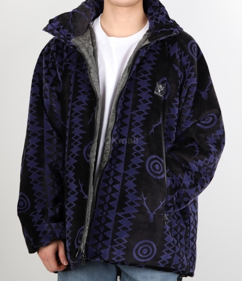 SOUTH2 WEST8]Weather Effect Jacket - Velvet Jq. / Skull
