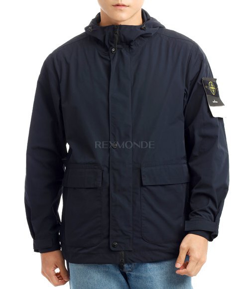 STONE ISLAND]41526 Micro Twill Hooded Jacket (801541526 V0020