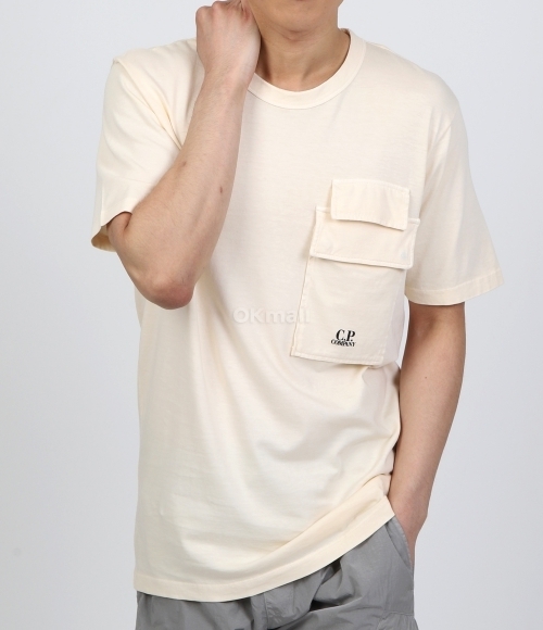 CP COMPANY]20/1 Jersey Flap Pocket T-Shirt (16CMTS211A 005697G 402
