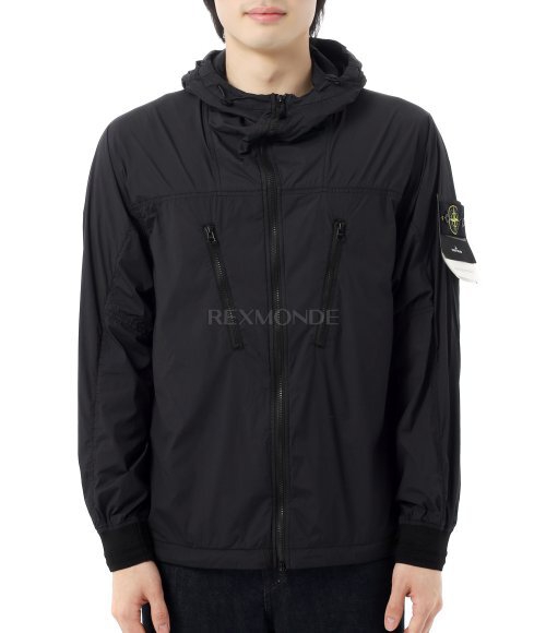 STONE ISLAND]40425 Skin Touch Nylon-TC Hooded Jacket_Packable