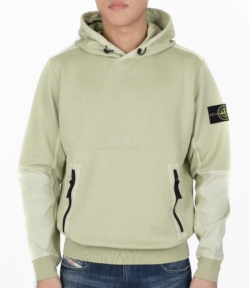 STONE ｜HOOD/ZIP-UP (65777 Mercerized Cotton Fleec STONE ISLAND]65777 Mercerized Cotton Fleece/ Heavy Cotton