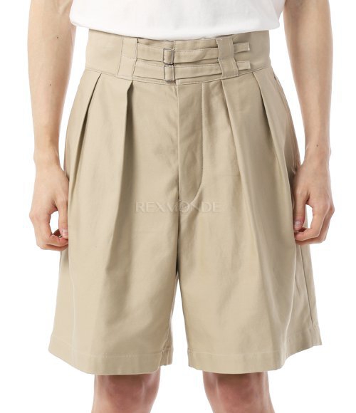 パンツ KAPTAIN SUNSHINE Gurkha Shorts ks24spt21 KAPTAIN SUNSHINE]Gurkha Shorts (KS24SPT21 - KHAKI) | 렉스몬드