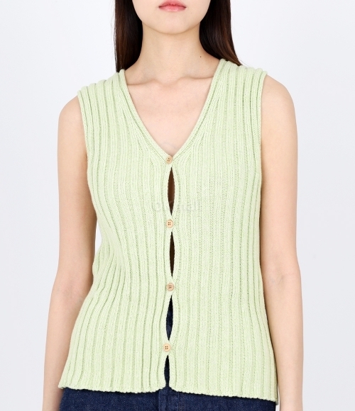 【新品タグ付き】BASERANGE LOULOU VEST / MIMOZA 新品タグ付き】BASERANGE LOULOU VEST / MIMOZA