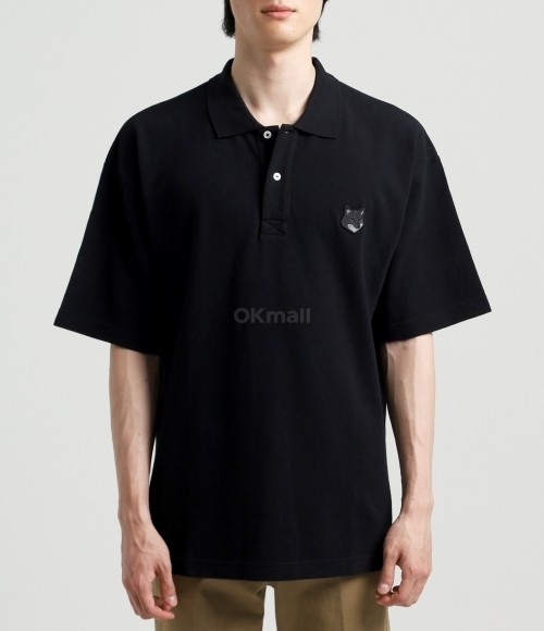 MAISON KITSUNE]BOLD FOX HEAD PATCH OVERSIZE POLO
