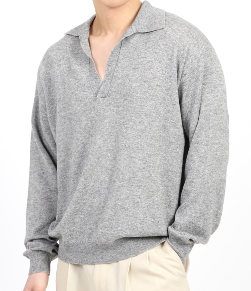トップス 24ss AURALEE super fine cashmere skipper AURALEE | Super Fine Cashmere Silk Knit Skipper Polo | Women