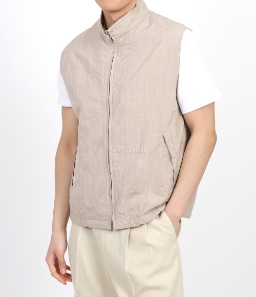 AURALEE]HIGH COUNT WOOL POPLIN VEST TOP BEIGE (A24SV02WP) | 오케이몰
