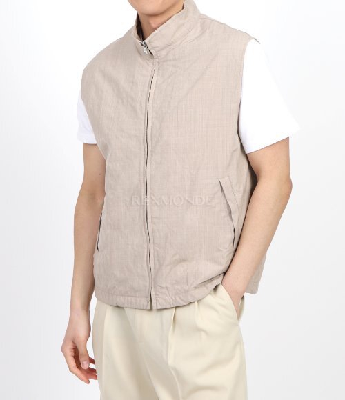 AURALEE]HIGH COUNT WOOL POPLIN VEST TOP BEIGE (A24SV02WP) | 렉스몬드