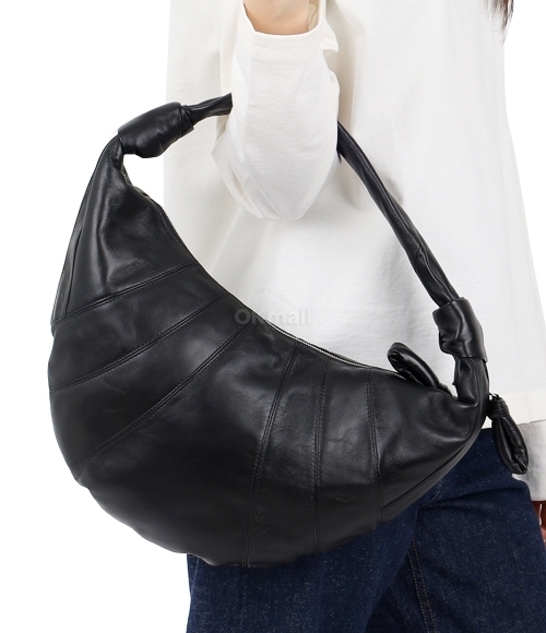 Lemaire｜ (Mini Fortune Croissant Bag (BG0125 LL0018 503 MINI FORTUNE CROISSANT BAG SOFT GRAINED LEATHER DARK KHAKI
