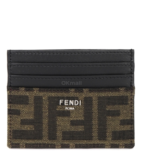 kyu【保証カードあり】FENDI セレリア ウォッチBOX付き FF Squared Card Holder Leather Black | Fendi