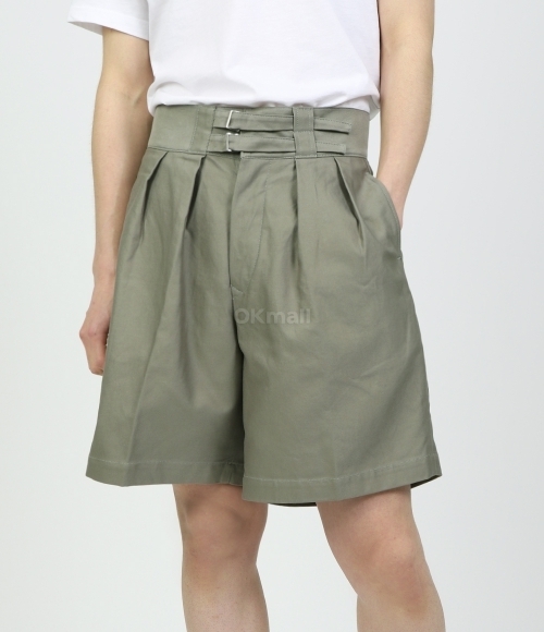 KAPTAIN SUNSHINE Gurkha Bermuda 32 カーキ KAPTAIN SUNSHINE]Gurkha Shorts (KS24SPT21 - GREEN) | 오케이몰