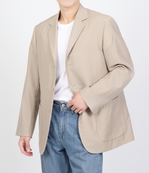 AURALEE]TROPICAL WOOL KID MOHAIR JACKET GRAY BEIGE (A24SJ01WM