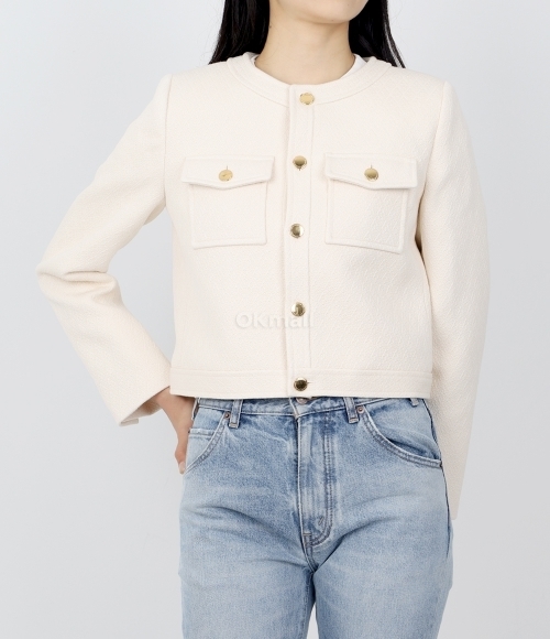 ◆CELINE◆ CELINE | DANI JACKET IN BOUTIS COTTON ジャケット CELINE]DANI JACKET IN BOUTIS COTTON (2V03U916W 12CR) | 오케이몰