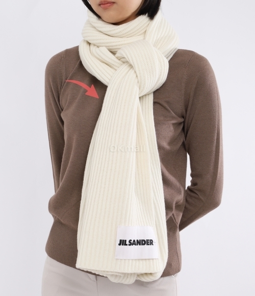 JIL SANDER｜ (Wool Scarf (J47ZZ0125 J14737 312)) JIL SANDER]Wool Scarf (J47ZZ0125 J14737 312) | 오케이몰