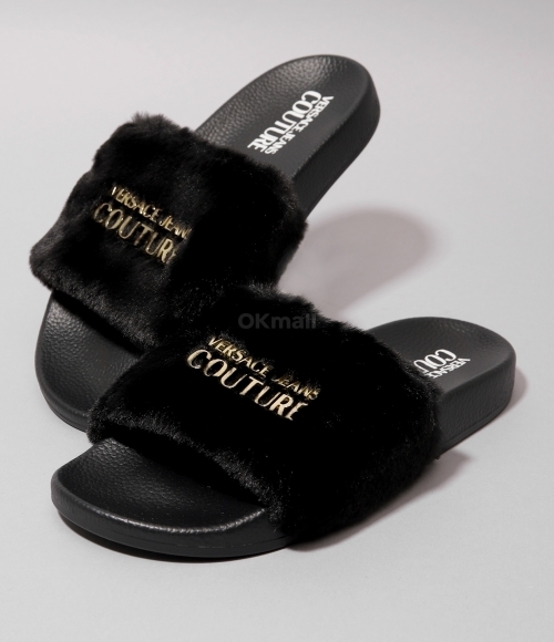 VERSACE｜SLIPPERS (LOGO FUR SLIDES (77VA3SQ4 ZS359 899)) VERSACE]LOGO FUR SLIDES (77VA3SQ4 ZS359 899) | 오케이몰