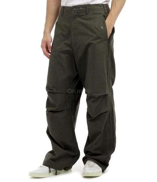 Engineered Garments]Over Pant B - Olive Cotton Brushed HB