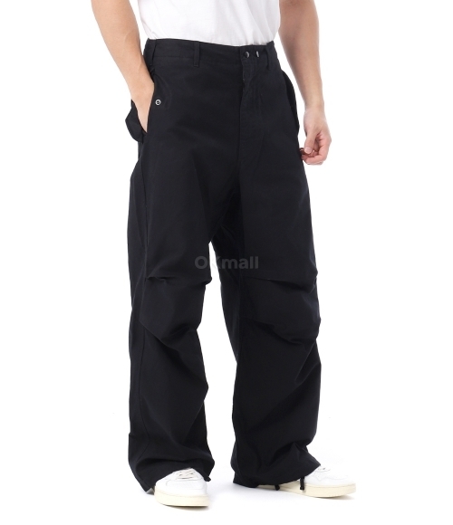 Engineered Garments]Over Pant A - Black Cotton Brushed HB