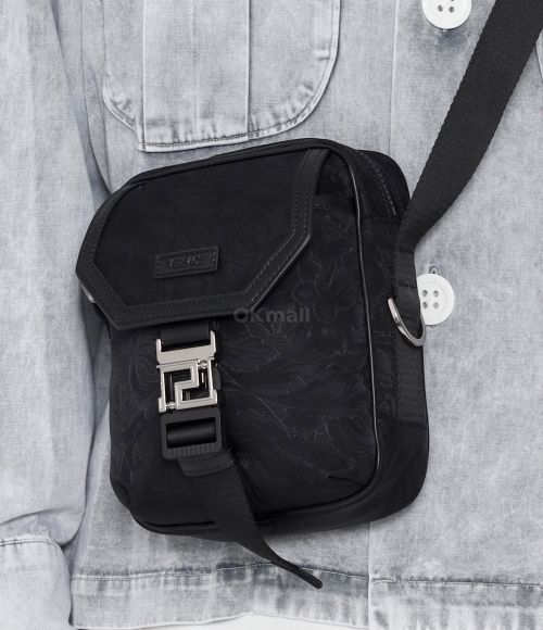 VERSACE]Neo Nylon Barocco Messenger Bag(1011988 1A08705