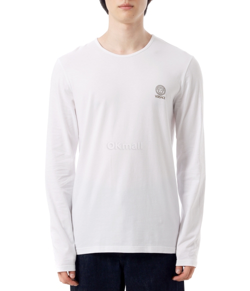 VERSACE｜ (LOGO ROUND NECK LONG SLEEVE (AUU01007 1A10011 VERSACE]LOGO ROUND NECK LONG SLEEVE (AUU01007 1A10011 A1001