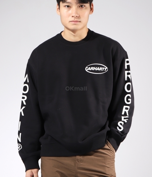CARHARTT WIP｜ (Body Of Work Sweatshirt (I033939 0D2XX)) Carhartt WIP Body Of Work Unisex Sweatshirt Black I033939