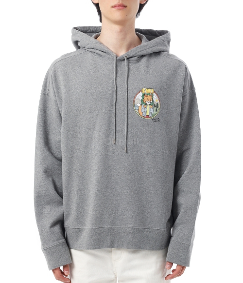 MAISON KITSUNE]RAMBLING FOX OVERSIZE HOODIE (NM00707KM0001