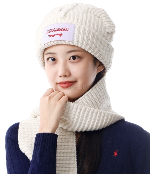 CHARLES JEFFREY LOVERBOY]CHUNKY EARS BEANIE SCARF (041130201