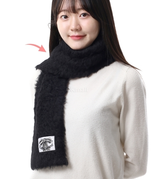 Acne Studios｜MUFFLERS (Fluffy alpaca blend scarf (CA034 Acne Studios]Fluffy alpaca blend scarf (CA0346 900) | 오케이몰
