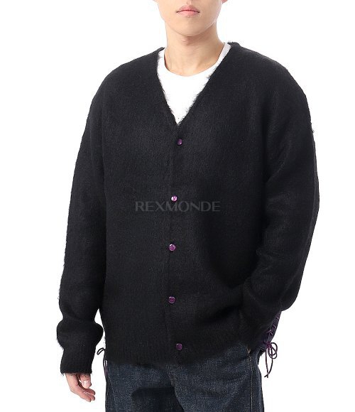NEEDLES]EP Mohair Cardigan Solid - BLACK (PU314) | 렉스몬드