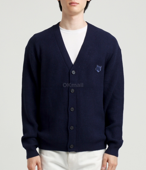 MAISON KITSUNE]BOLD FOX HEAD PATCH COMFORT RIBBED CARDIGAN