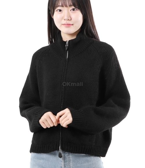 OUR LEGACY]ULTRA ZIP FUNNEL Jet Black Isles Wool (W4243UJ