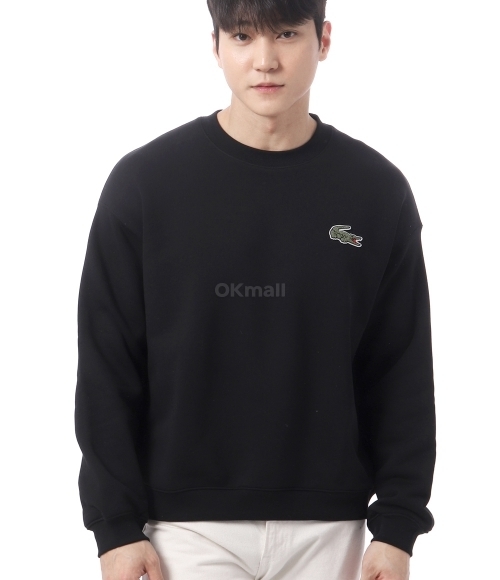Lacoste｜ (Boucle Big Croc Crew Neck Sweatshirt (SH2741- Men's Big Fit Crocodile Print Crew Neck Sweatshirt