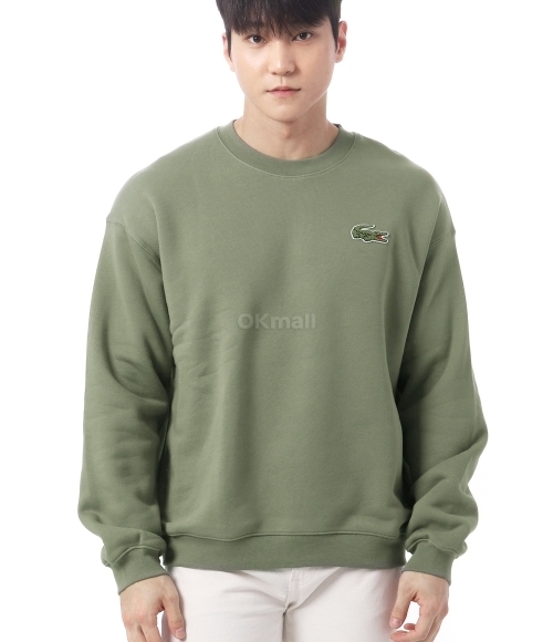 Lacoste｜ (Boucle Big Croc Crew Neck Sweatshirt (SH2741- Lacoste]Boucle Big Croc Crew Neck Sweatshirt (SH2741-BMY