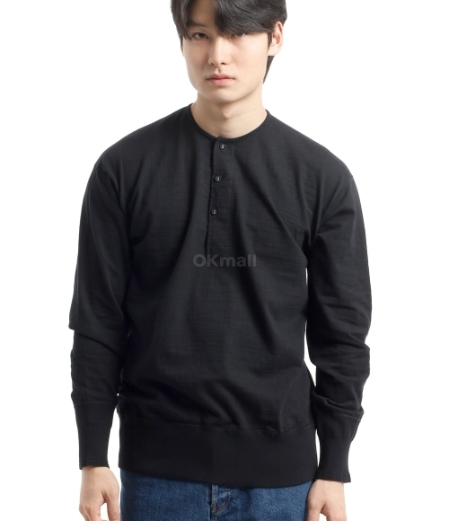 NIGEL CABOURN｜ (50s HENLEY NECK SHIRT (80490020003 191) 80490020003 Nigel Cabourn 50s HENLEY NECK SHIRT ナイジェル